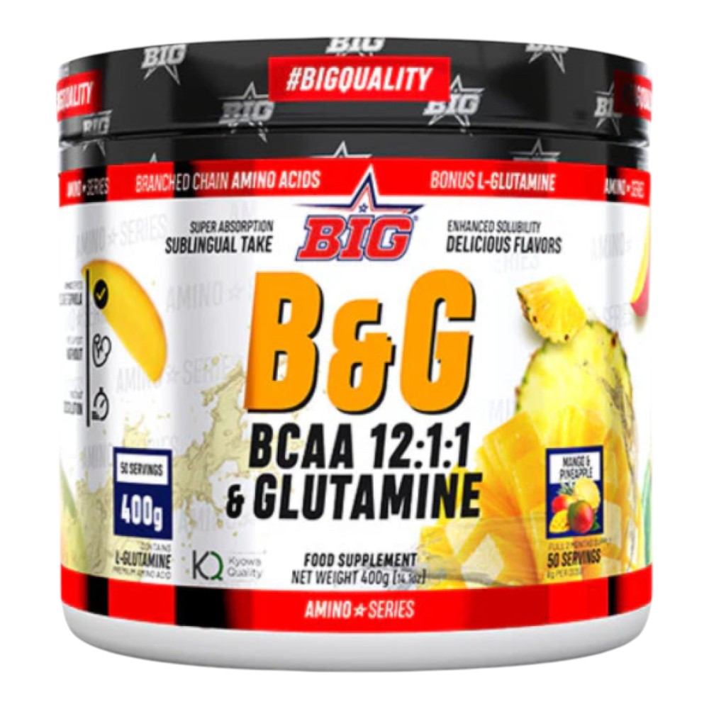 B&g Bcaa 12:1:1 + Glutamina 400 Gr Mango - Piña_0