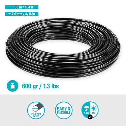Tubo de distribuição 4,6 mm (3/16") 50 metros Microdripsystem Gardena
