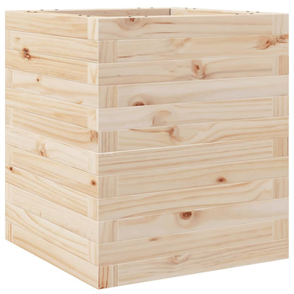 Jardinera De Madera Maciza De Pino 40x40x46 Cm_0