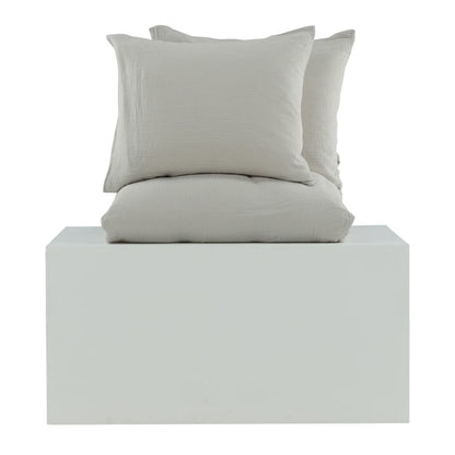 Venture Home Juego De Ropa De Cama Mila Algodón Gris Claro 220x240 Cm / Vetonek_4