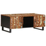 Mesa De Centro Madera Reciclada Y Contrachapada 100x54x40 Cm