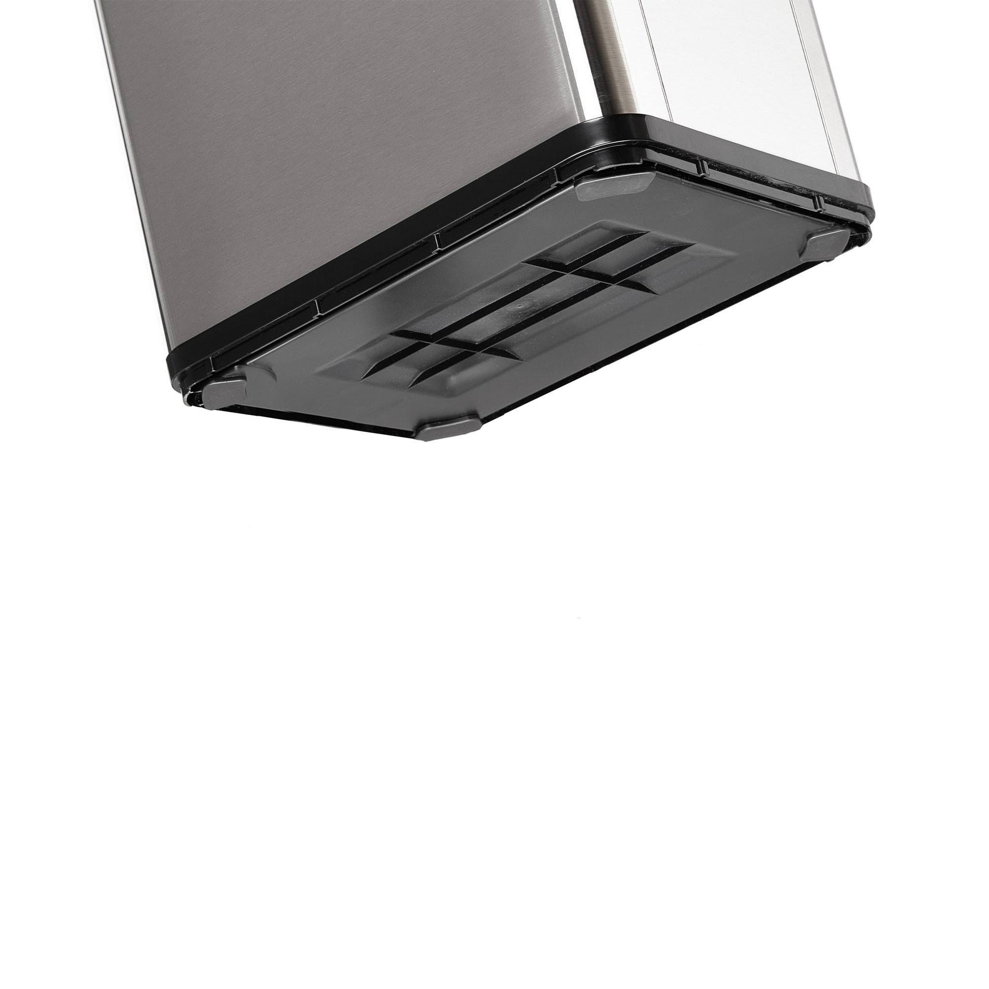 Cubo Inteligente 30l Sin Patas Apertura Auto Gris_4