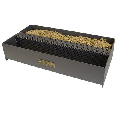 Cesto duplo para queimadores de pellets 49x25x10 Imex El Zorro