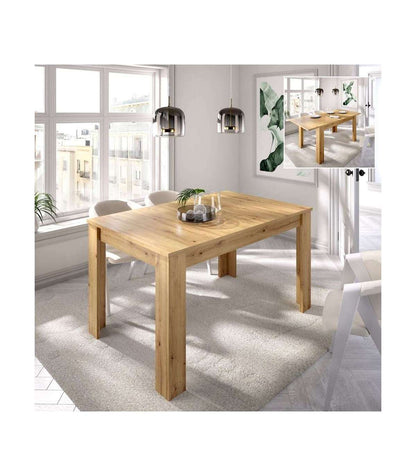 Mesa De Salon Extensible Baños De La Encina En Color Nordic 76 Cm(alto)140-180 Cm(ancho)90 Cm(largo)_0