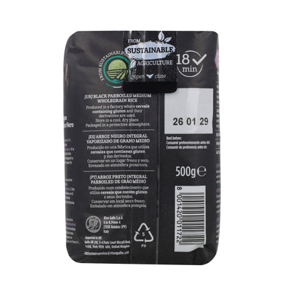 Arroz Negro 100% Integral Riso Gallo 500g