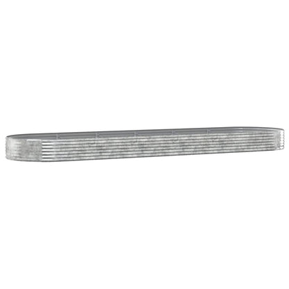 Jardinera Arriate Acero Galvanizado Plata 523x140x36 Cm_0