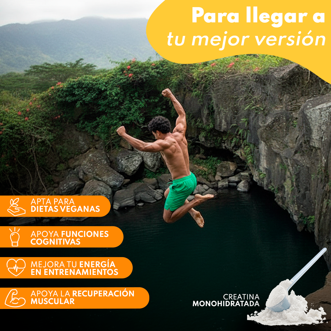 Creatina Monohidrato En Polvo 306g (102 Dosis) - Creatina Pura Sabor Tropical - Suplemento Deportivo Para Masa Muscular_2