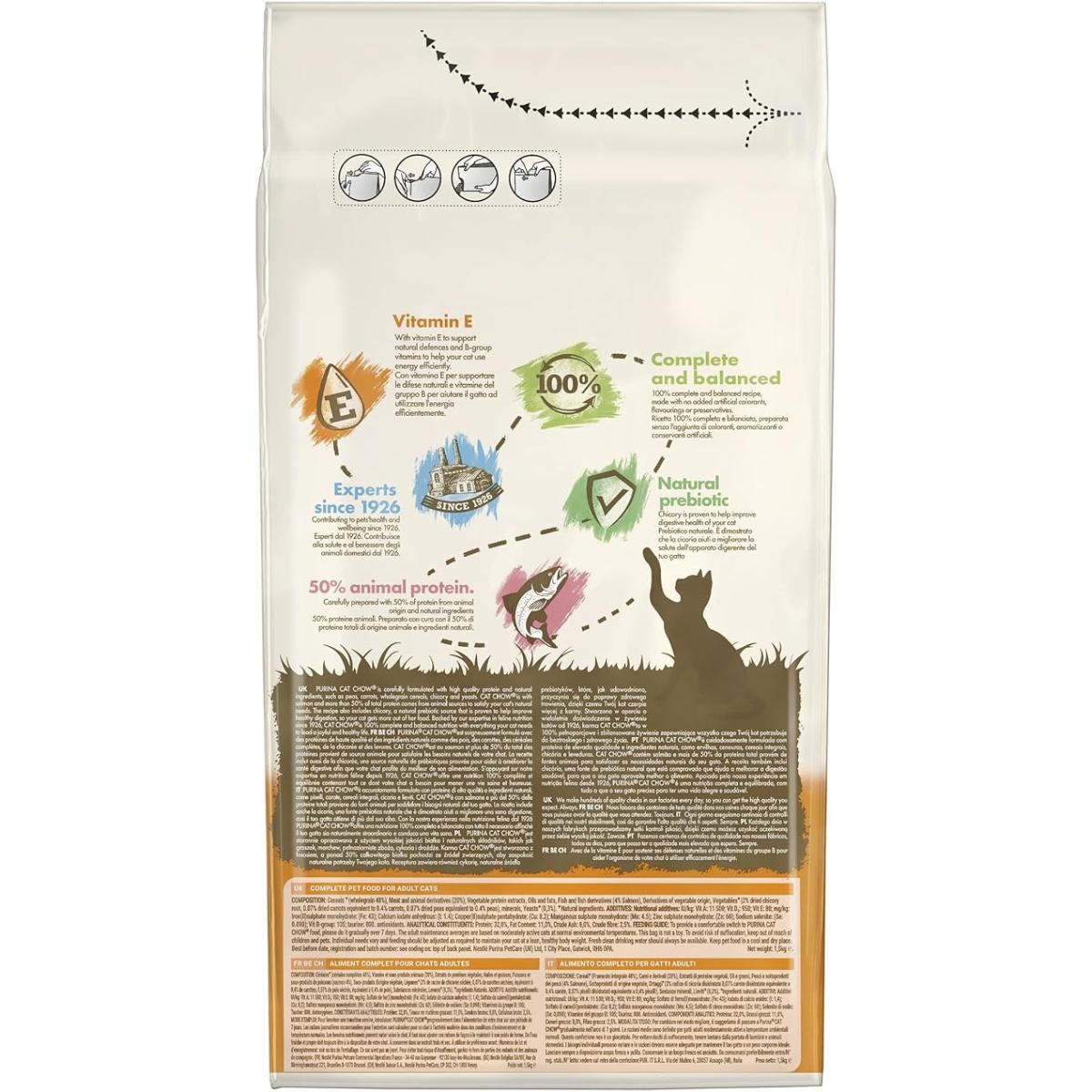 Cat Chow Salmão Adulto 1,5 kg