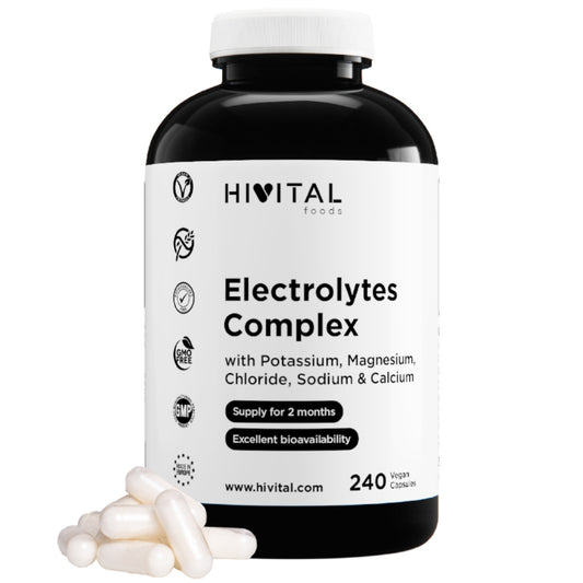 Complexo de Eletrólitos Hivital 240 cápsulas vegan