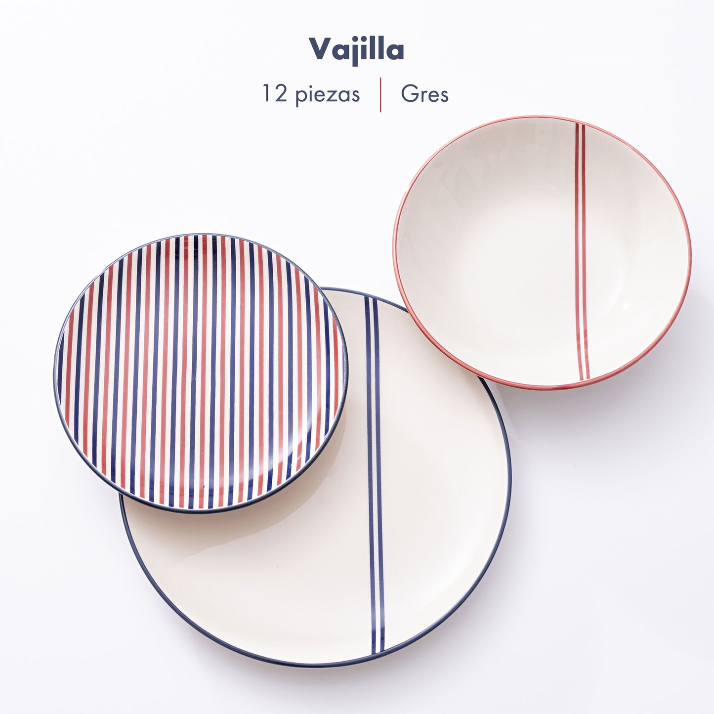Set 12pzs Vajilla (p.llano Ø27cm + P.hondo Ø20cm + P.postre Ø19cm) El Ganso_1