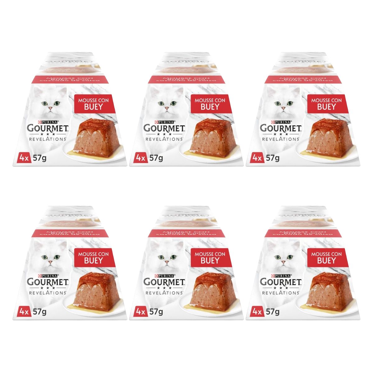 Embalagem de 6 x Mousse de Vitela GOURMET REVELATIONS (4x57g)