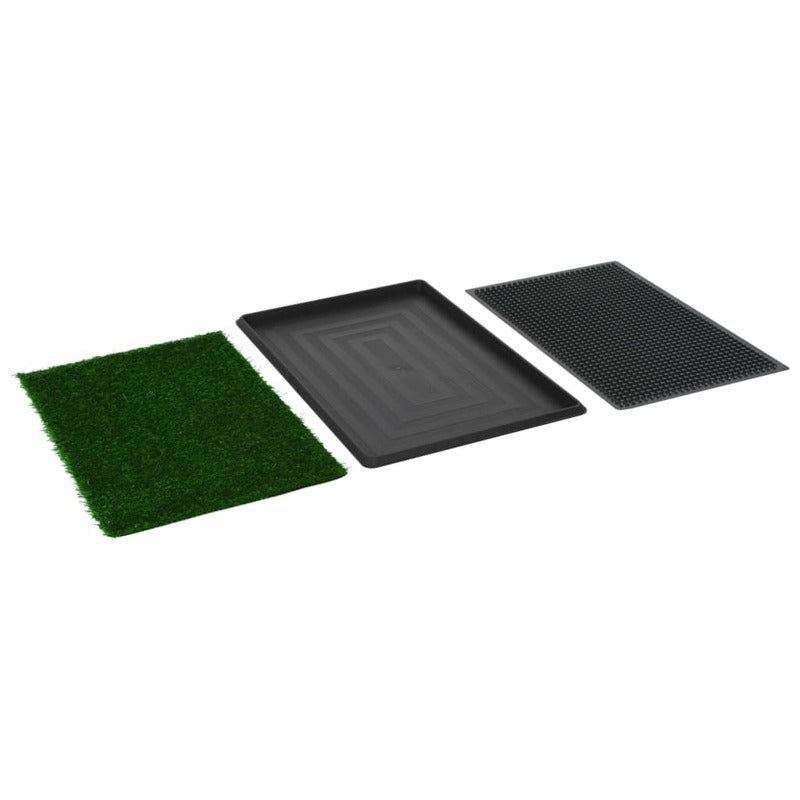Vidaxl Inodoros Mascotas Con Bandeja Césped Artificial 2 Uds 76x51x3cm_5