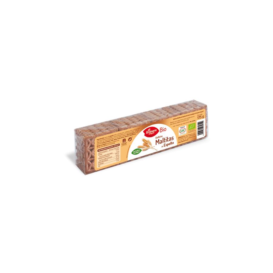 Biscoitos de Malte de Trigo Espelta Biológico El Granero 175 g