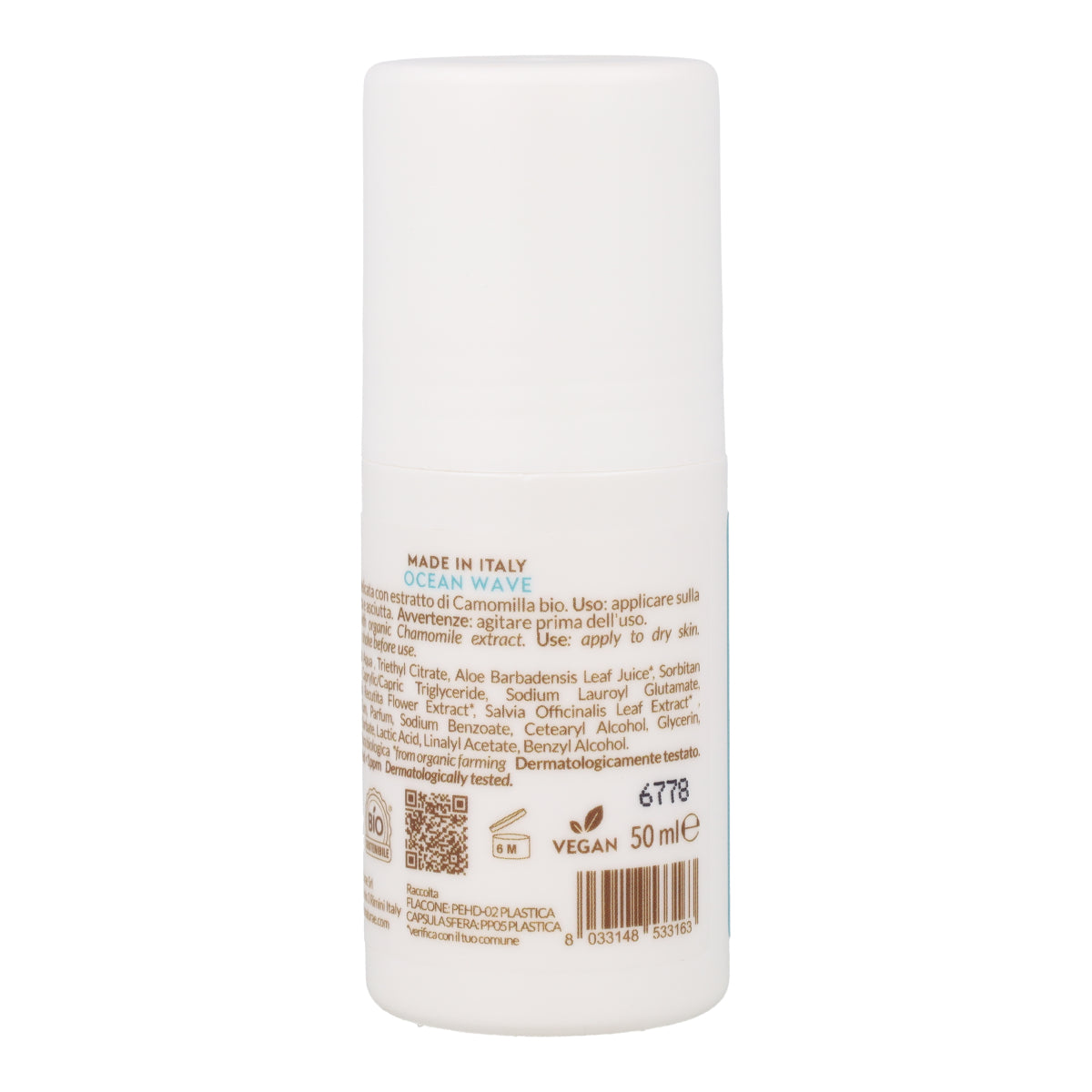 Desodorante Sea Wave Officina Naturae roll-on 50 ml