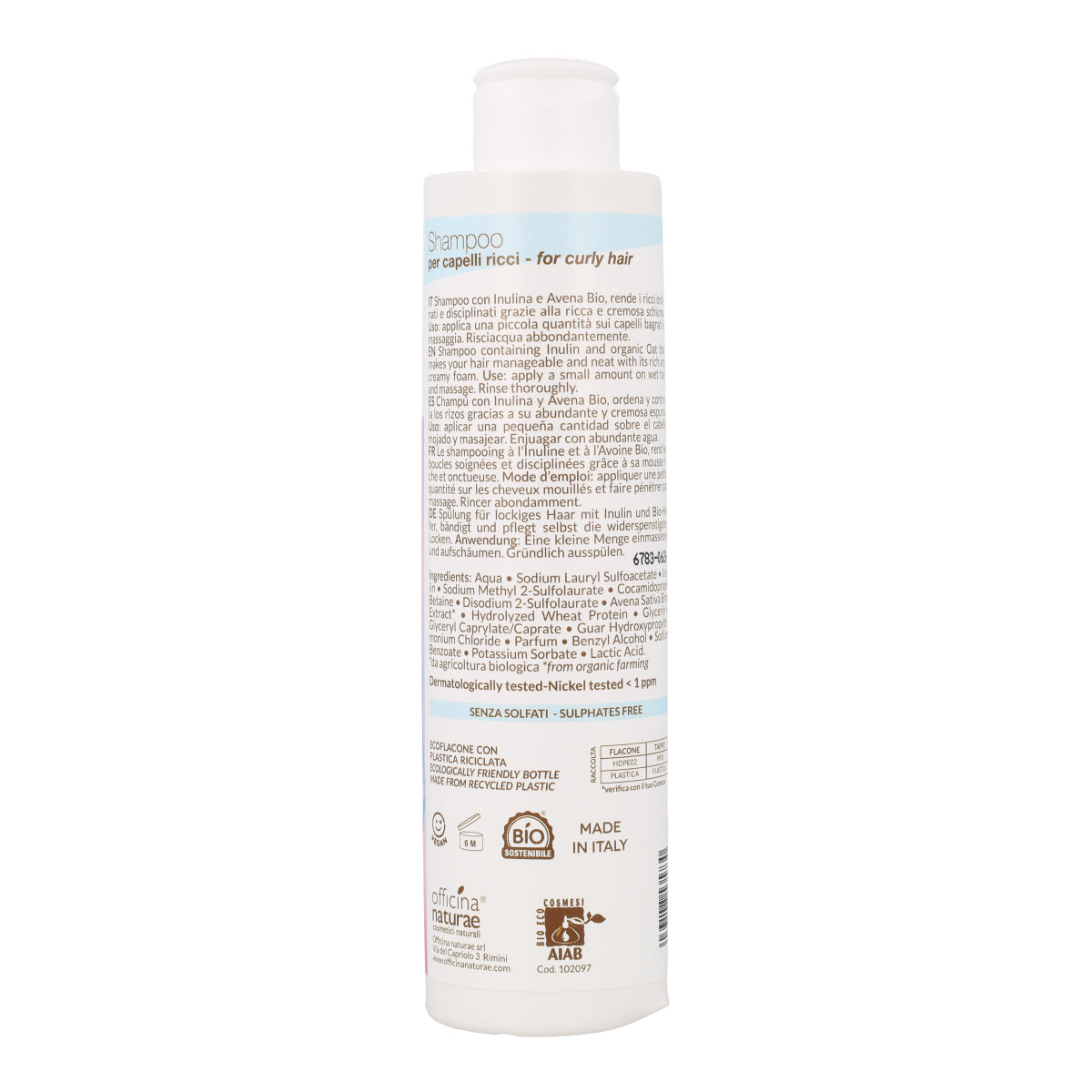 Champú para cabello ondulado y rizado Officina Naturae 200 ml