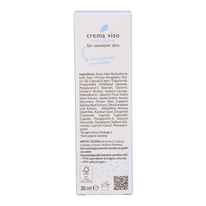 Crema facial para piel sensible Officina Naturae 30 ml