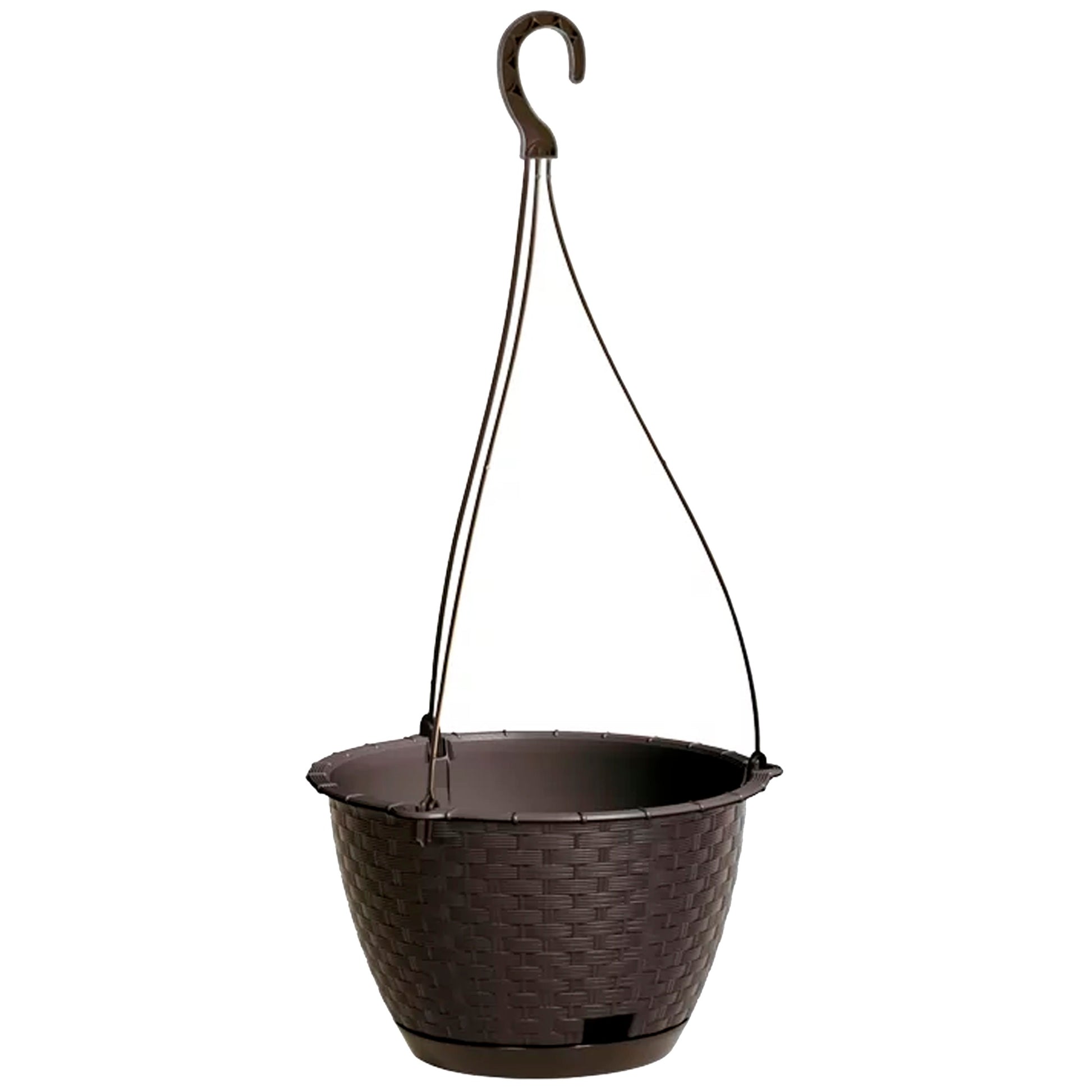 Macetero Colgante Ratolla Round W 4,85l., Dimensiones (mm) 243x243x160, Color Ocre Oscuro