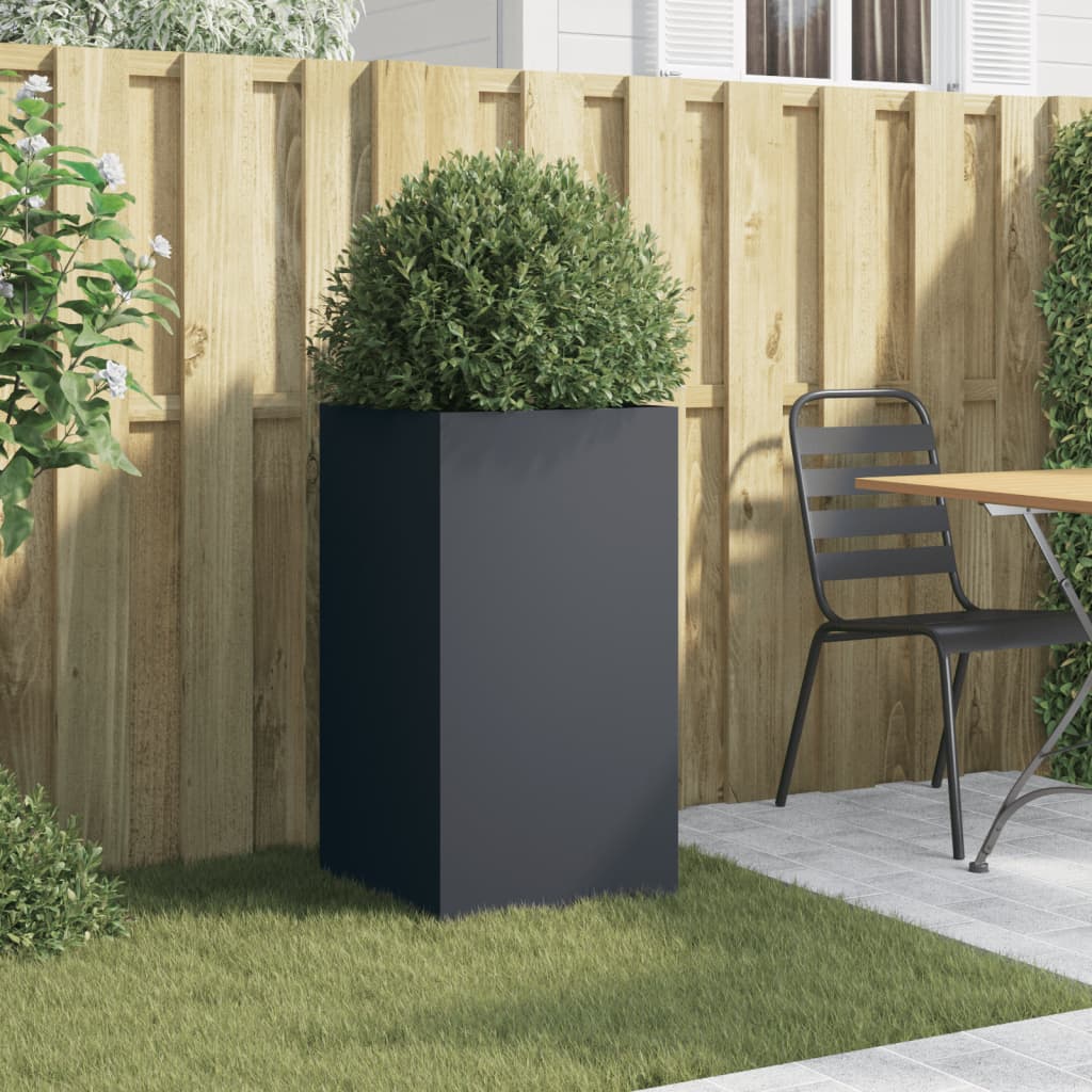 Jardinera Acero Gris Antracita 42x38x75 Cm_2