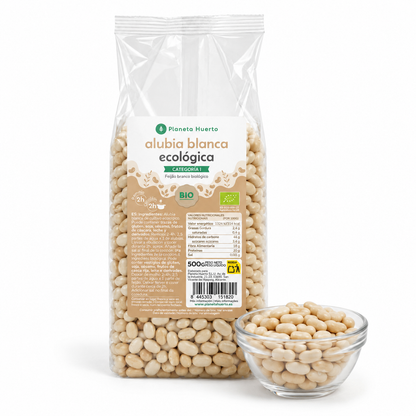 Feijão branco biológico Planeta Huerto 500 g