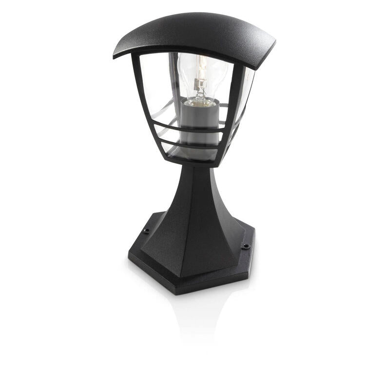 Aplique Exterior Sobremuro1x60w Negro Mod. Creek Philips_3