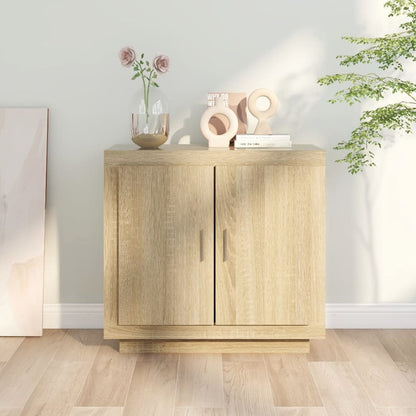 Aparador De Madera Contrachapada Roble Sonoma 80x40x75 Cm / Vetonek_0