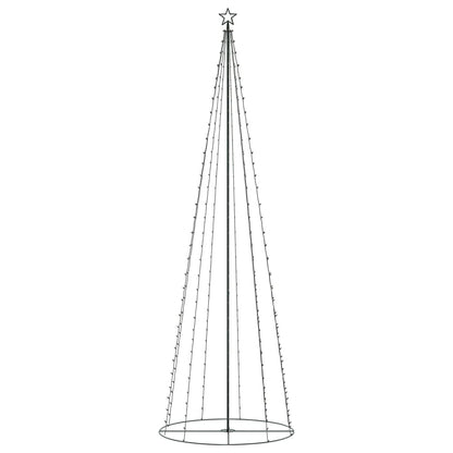 Vidaxl Árbol De Navidad Forma De Cono 330 Led Blanco Cálido 100x300 Cm_0
