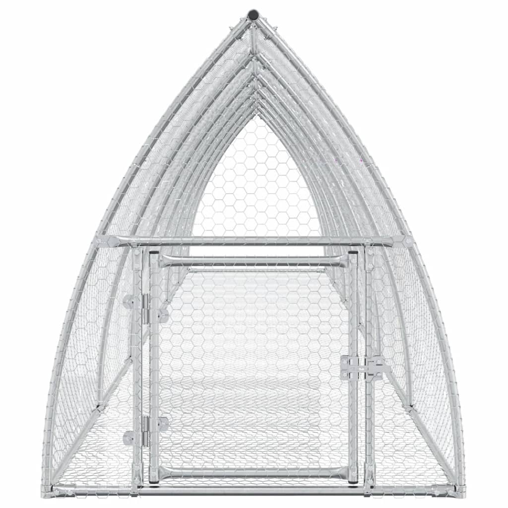 Conejera Acero Galvanizado Plateado 105x600x120 Cm_3