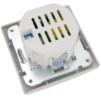 Base De Enchufe 2 X Usb A Hembra 80x80mm Para Empotrar Lille Plata Y Negro_2