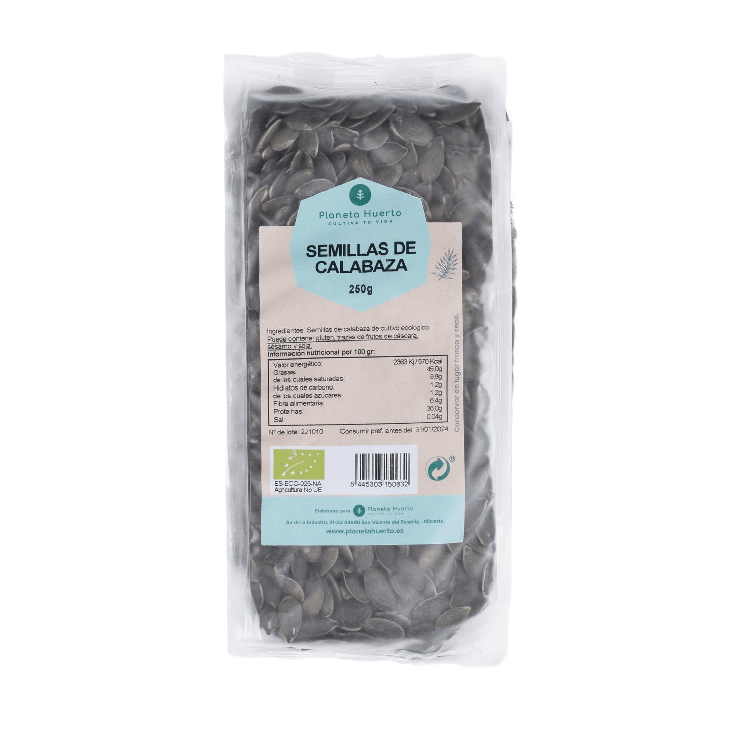 Planeta Huerto ECO Sementes de Abóbora 250 g