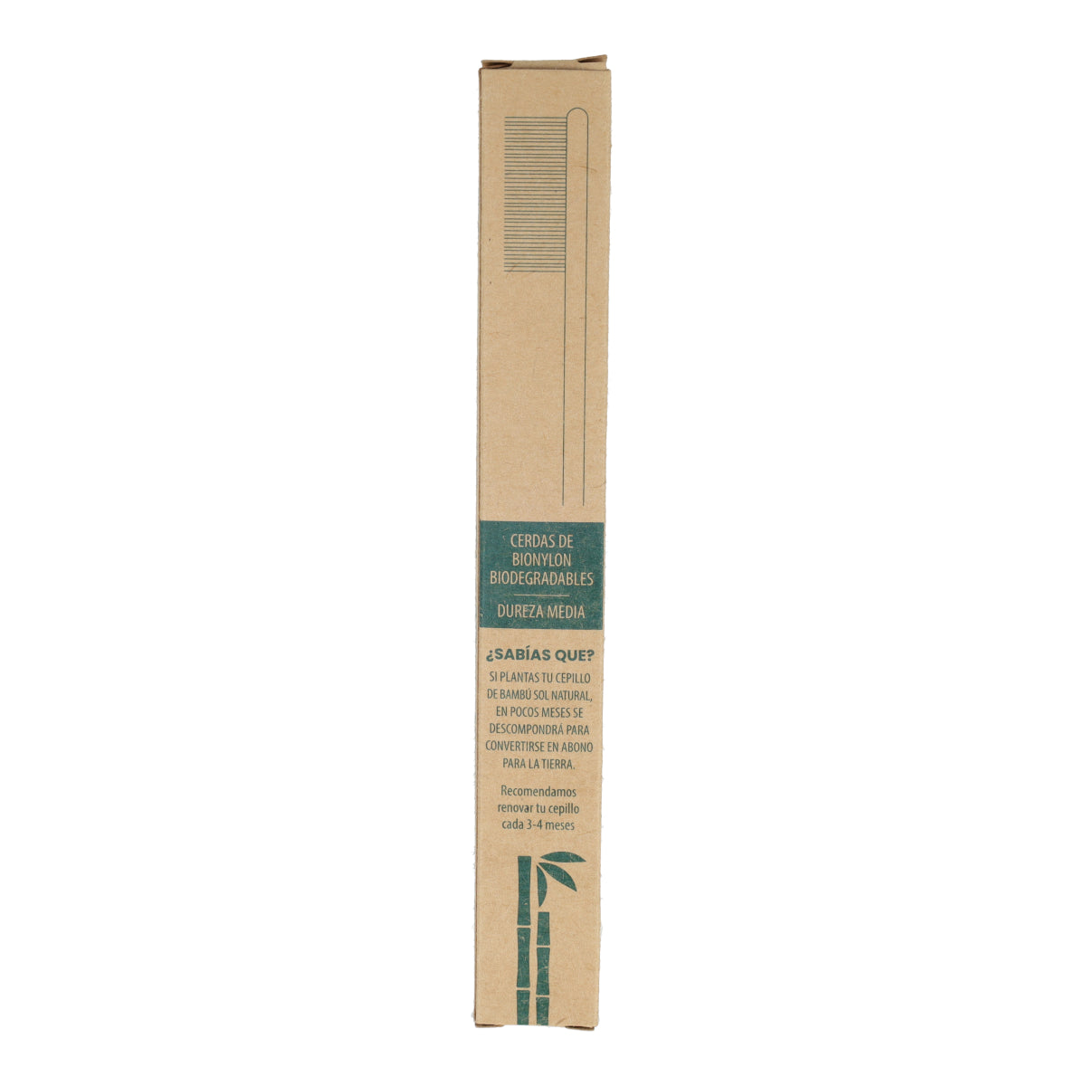 Escova de dentes em bambu Sol Natural para adultos