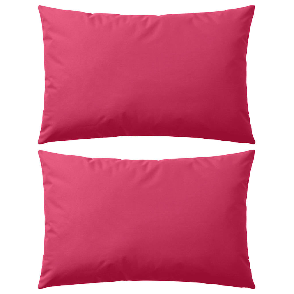 Vidaxl Cojines Para Exteriores 60x40 Cm Rosa 2 Unidades_0