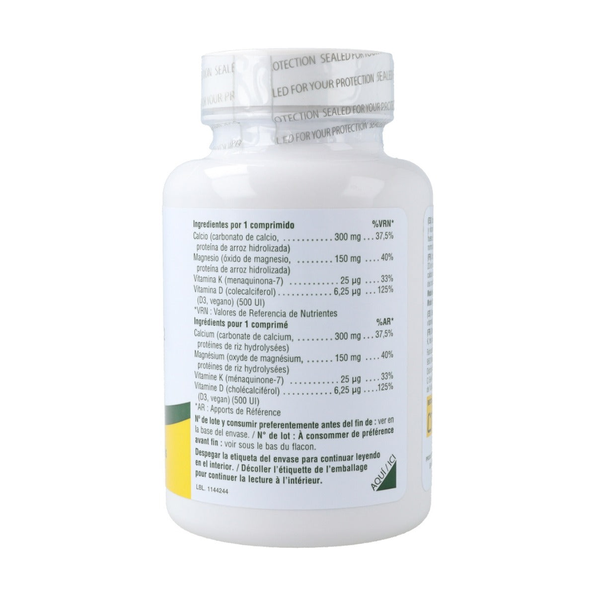 Calcio, Magnesio, Vit D3 y K2 Nature's Plus 30 comprimidos