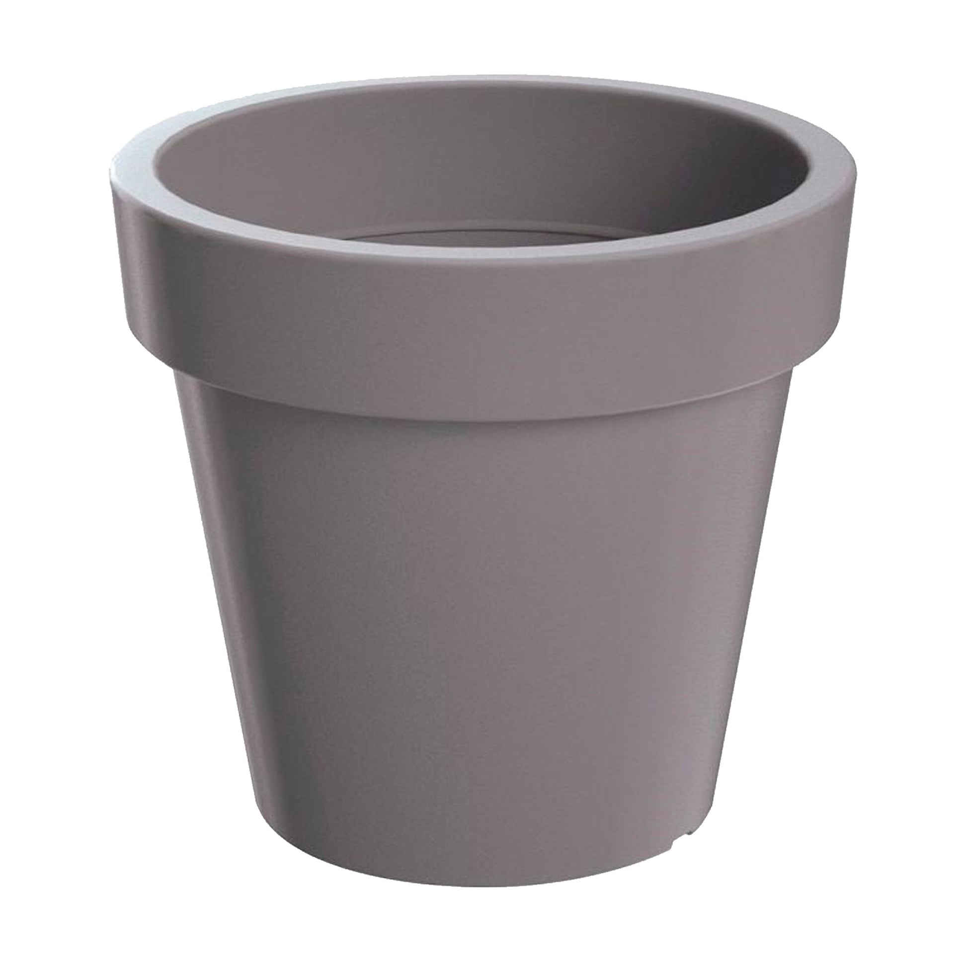 Maceta Lexo Round 92l., Dimensiones (mm) 600x600x550, Color Gris Piedra