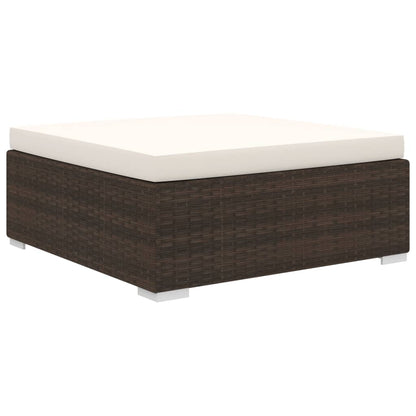 Vidaxl Set Muebles De Jardín 5 Piezas Y Cojines Ratán Sintético Marrón_5