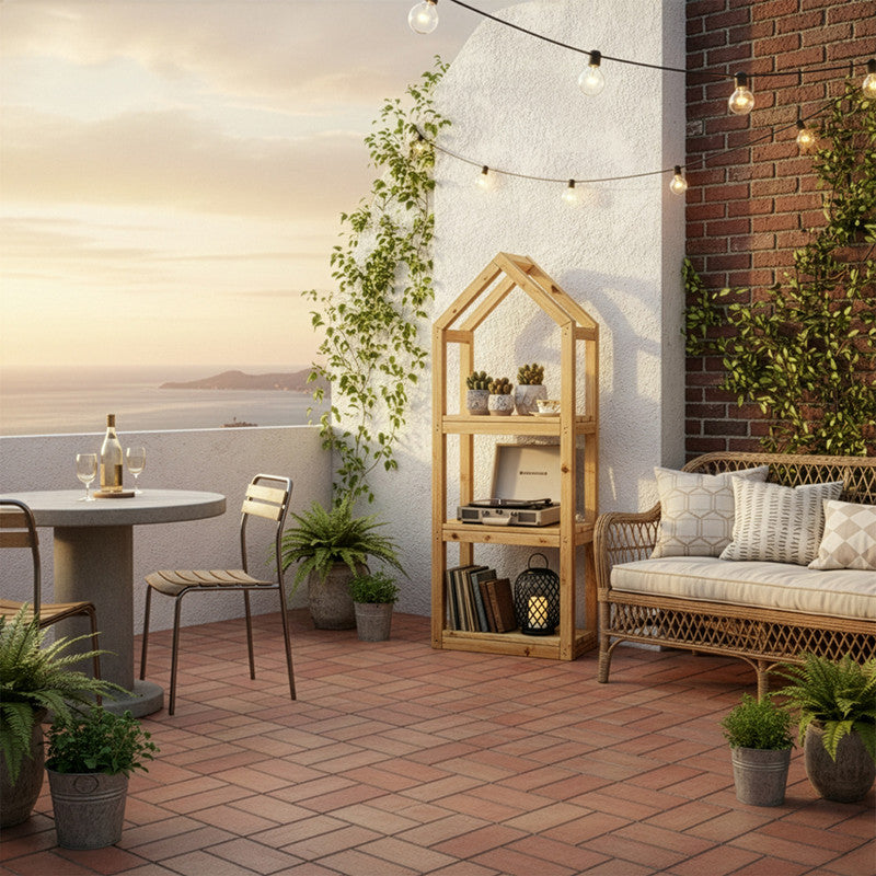Estantería De Madera Outdoor Para Plantas Campanile M Hortalia_1