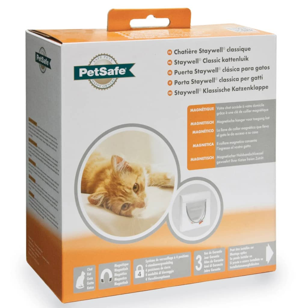 Petsafe Gatera Magnética De 4 Posiciones Classic 932 Blanca 5032_2