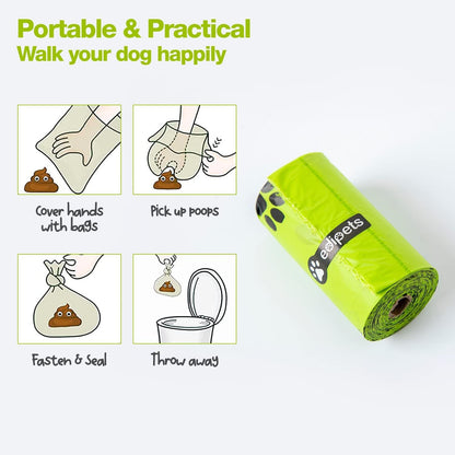 Bolsas De Caca Para Perros Biodegradables 36 Rollos_4