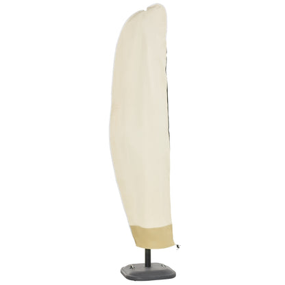 Outsunny Funda Protectora De Sombrilla Impermeable Tela Oxford Ø56x220 Cm Beige_0