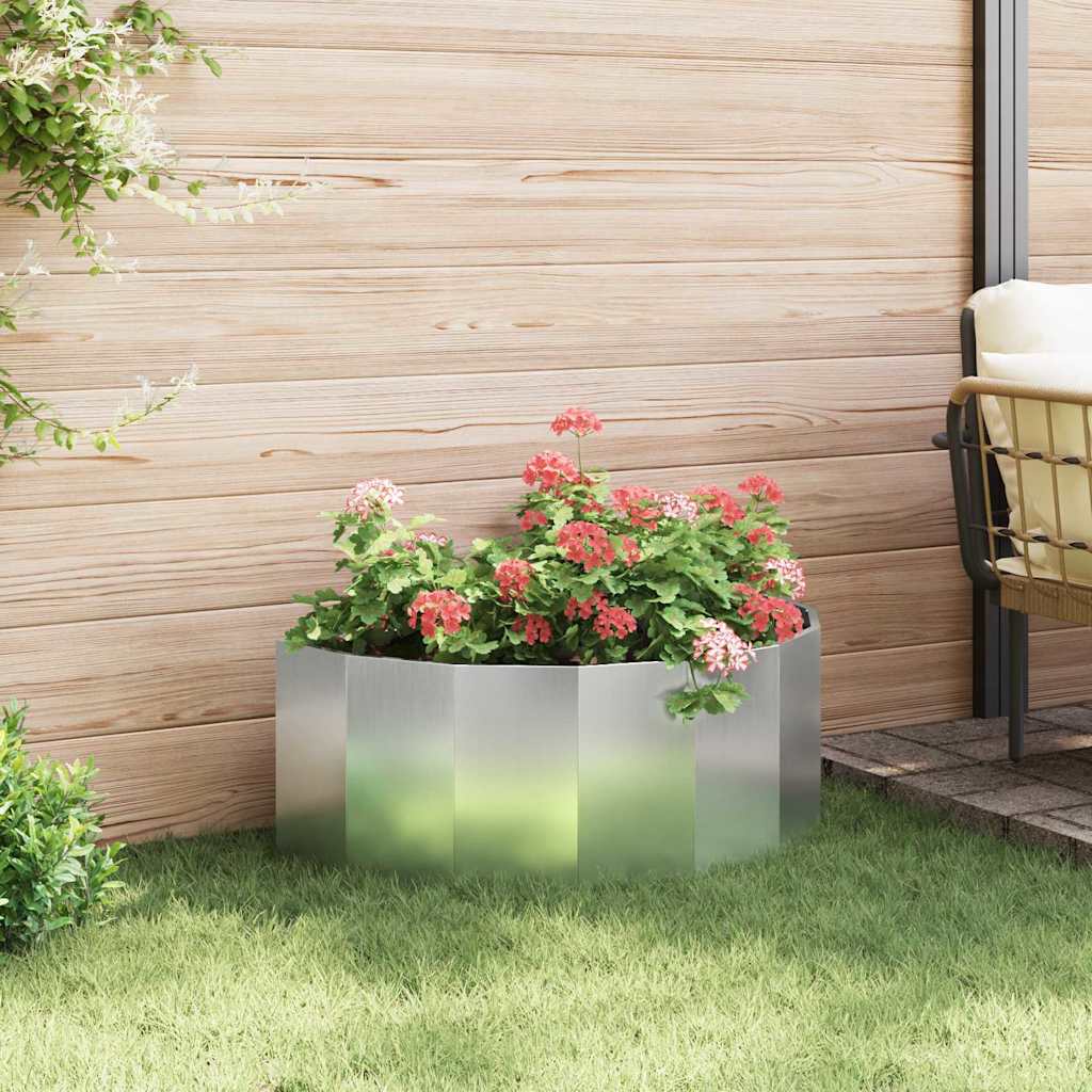 Jardinera Plateado 90 X 45 X 35 Cm Acero Galvanizado_3
