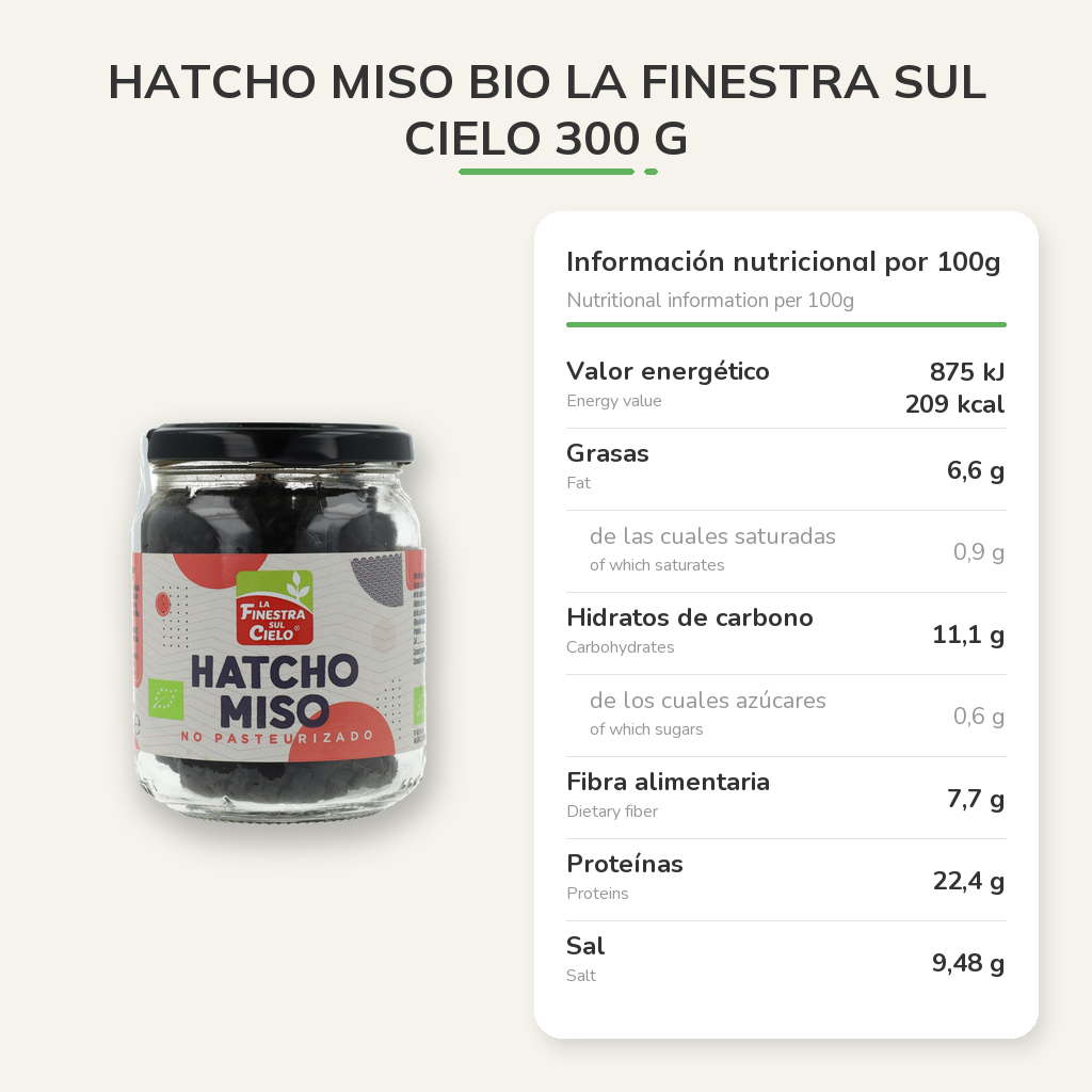 Información nutricional