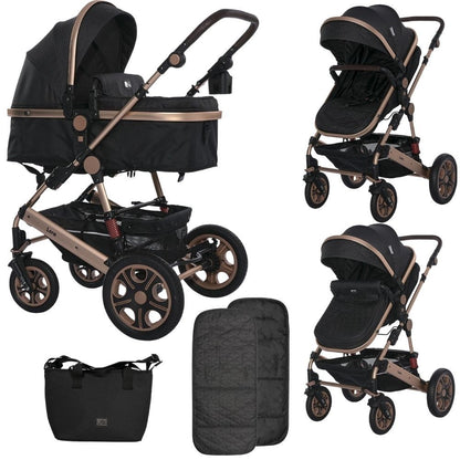 Carrito Dúo Convertible Lora Hasta 15 Kg Black_0