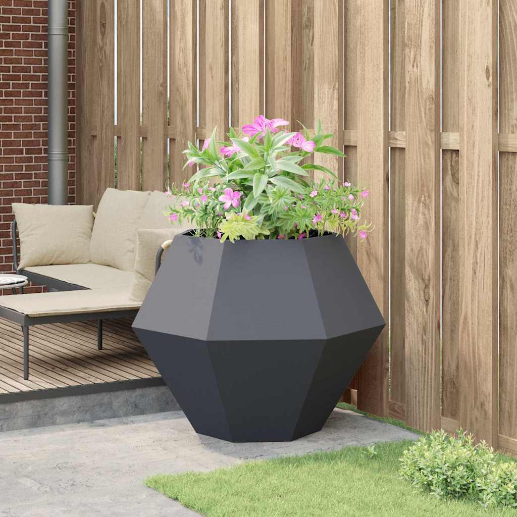 Jardinera Antracita 100 X 100 X 80 Cm Acero_3