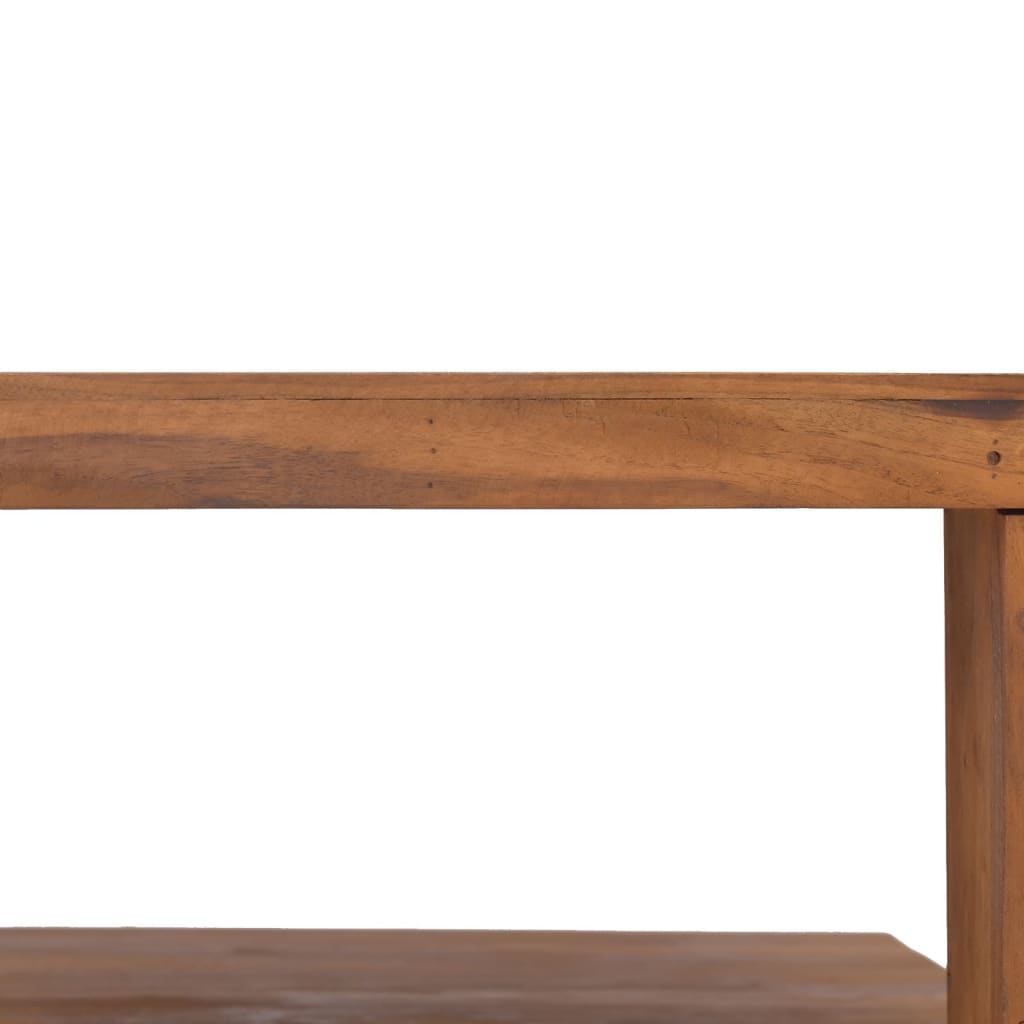 Mesa De Centro Madera Maciza De Teca 65x65x33 Cm_4