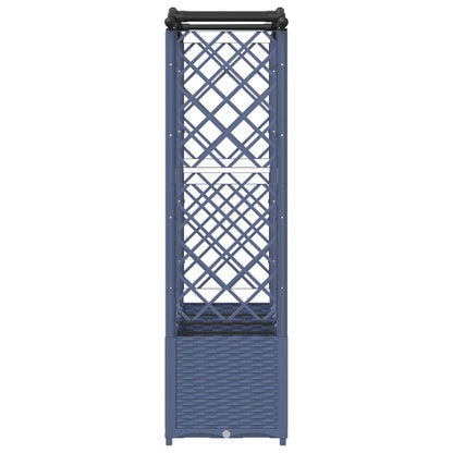 Cama Elevada Con Trellis Y Techo Gris 204 X 40 X 138 Cm Pp_4