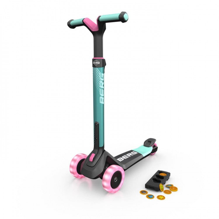 Patinete Berg Nexo Lights Con Plataforma Magnetica Menta._0