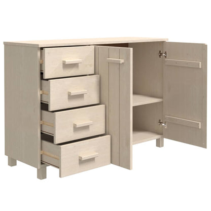 Aparador Hamar Madera De Pino Maciza Marrón Miel 113x40x80 Cm / Vetonek_5
