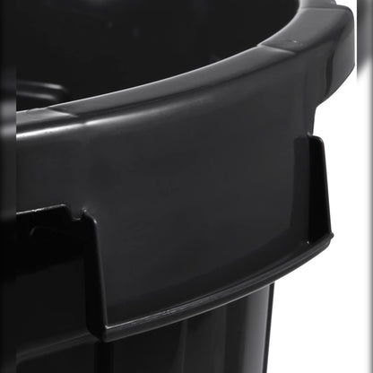Cubo De Basura / Papelera Polivalente Con Tapa Cerrable, Grande, Plástico Resistente (pp), 23 L, Mats, Grafito_3