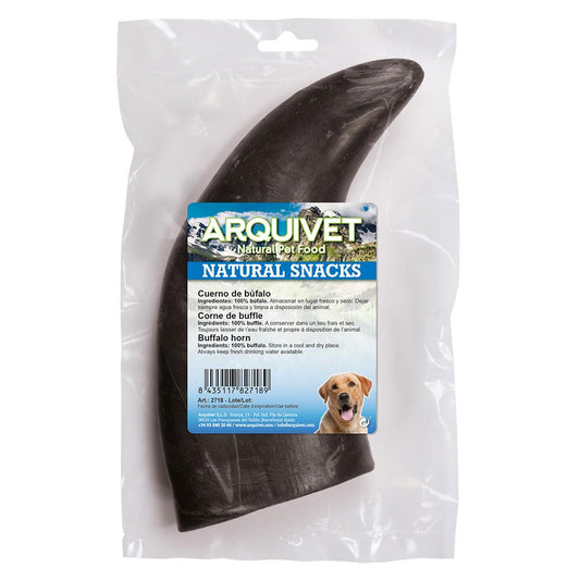 Petisco natural para cães Chifre de búfalo Arquivet 1 unidade