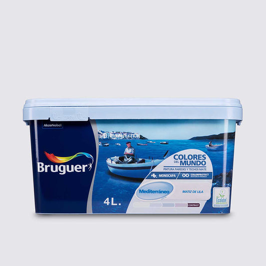 Pintura Plástica cdm - 4 L - Mediterráneo - Matiz De Lila_0