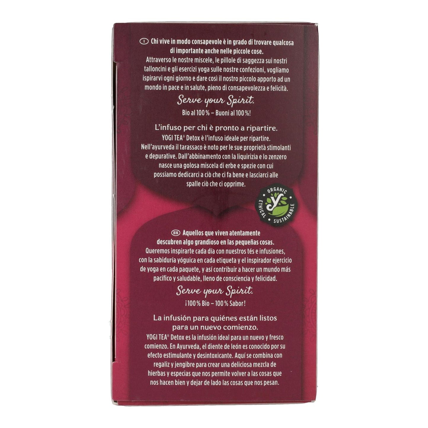 Yogi Tea BIO Detox, 17 saquetas de chá